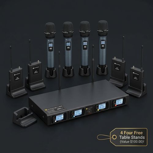 Martin Ranger 4-Channel 4-Handheld UHF Wireless Microphone System