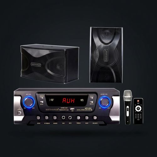 Martin Ranger 500W Stereo Karaoke System with Speakers and DVD Player