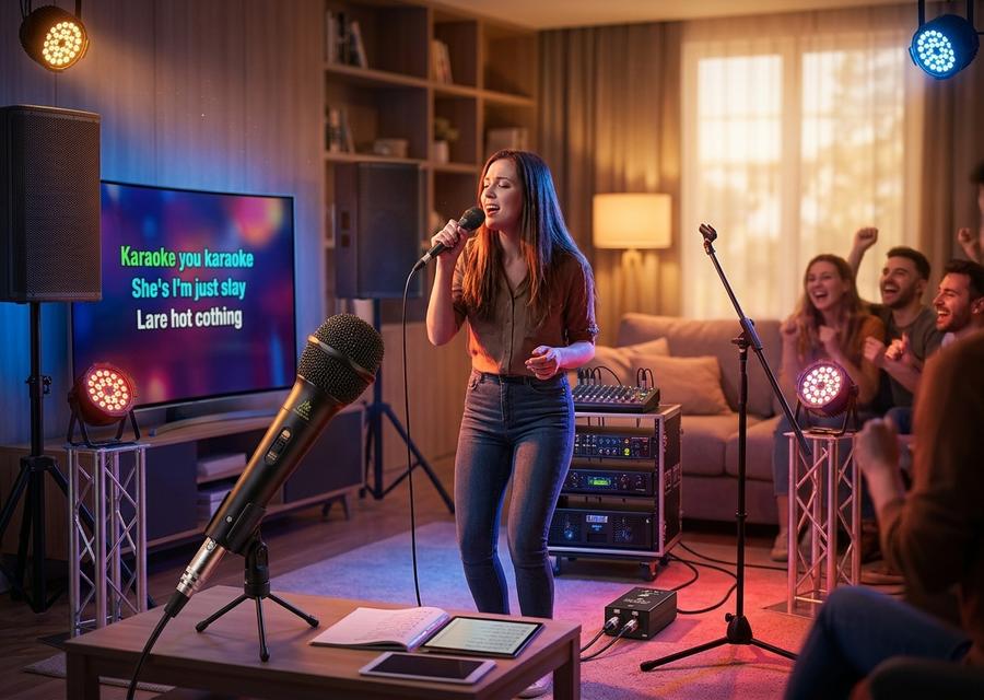 DM68PRO dynamic microphone on desktop stand