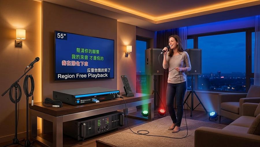 USB thumb drive plugged into DVD player for CDG ripping